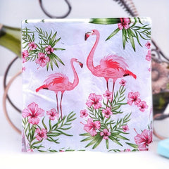 20pcs Pink Flamingo Napkin Tropical Colorful Paper Towel