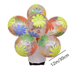 10pcs 12 Inch Chrysanthemum Foam Sequin Latex Balloons Party Decoration