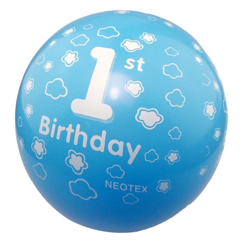 10pcs 1st Birthday Pink Printed Balloon Party Decor