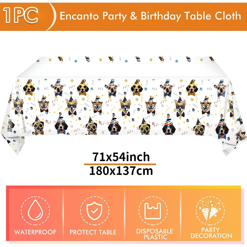 31pcs Dog Birthday Party Supplies Puppy Party Tableware For Decorations