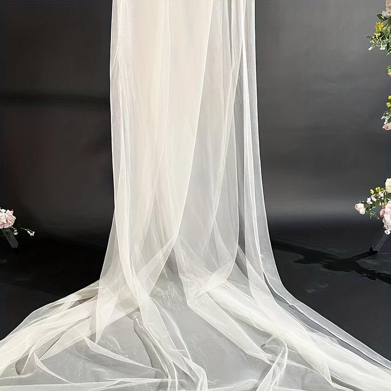 Champagne Chiffon Fabric 500x160x2cm for Wedding Decor