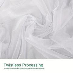 Gauze Table Skirt Kitchen Table Skirt Party Wedding Decoration