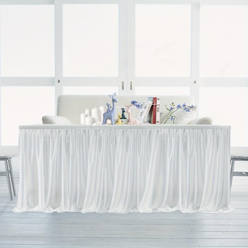Gauze Table Skirt Kitchen Table Skirt Party Wedding Decoration