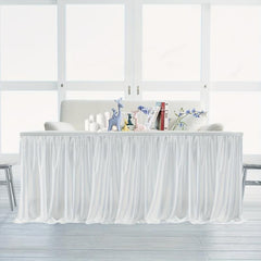 Gauze Table Skirt Kitchen Table Skirt Party Wedding Decoration