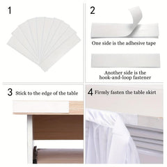 Gauze Table Skirt Kitchen Table Skirt Party Wedding Decoration