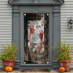 Halloween Horror Door Cover - Halloween Party Decoration