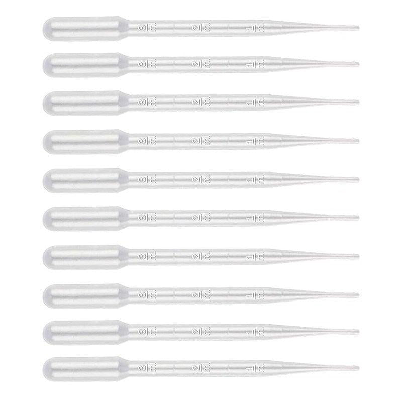 10 Pcs 3ml Graduated Plastic Pipettes Transfer Pipettes