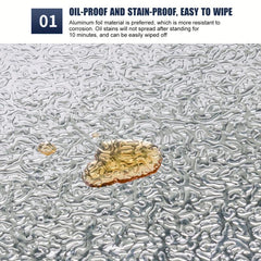 Waterproof Kitchen Stickers- High Temp Resistant Self Adhesive Backsplash Liner
