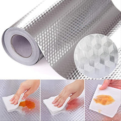 Waterproof Kitchen Stickers- High Temp Resistant Self Adhesive Backsplash Liner
