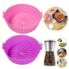 Silicone Air Fryer Pot Liners | Easy Cleaning & Round Air Frye