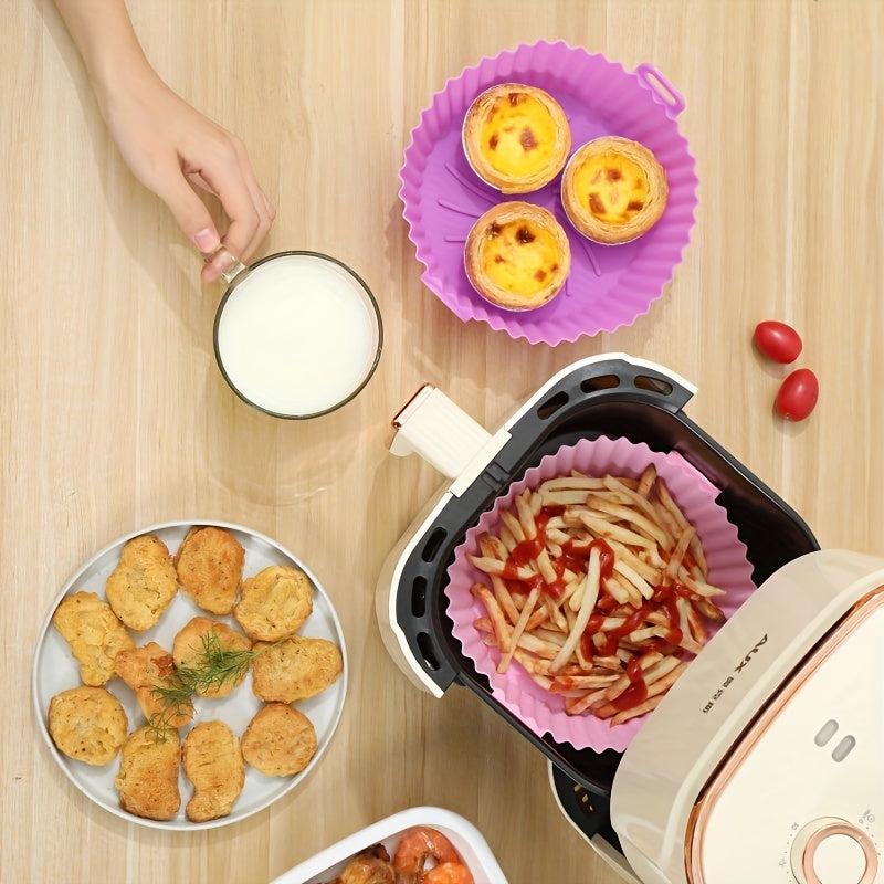 Silicone Air Fryer Pot Liners | Easy Cleaning & Round Air Frye