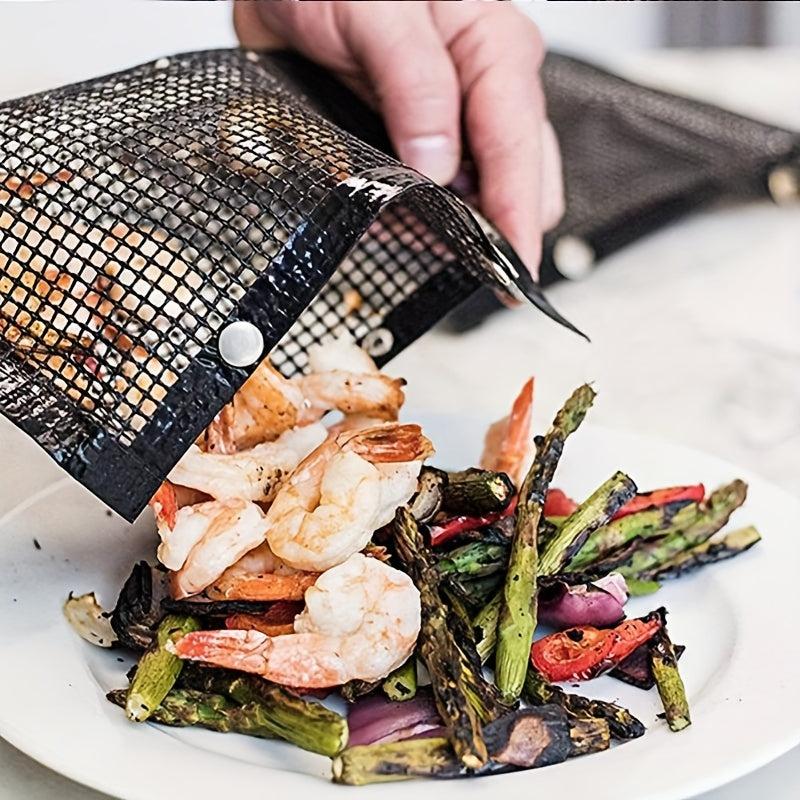Non stick BBQ Bag Reusable High Temp PTFE Teflon Baking Grid Bag