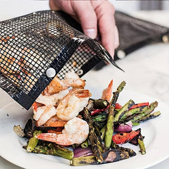 Non stick BBQ Bag Reusable High Temp PTFE Teflon Baking Grid Bag