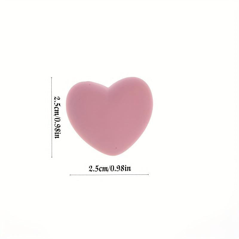 5pcs Heart Shaped Refrigerator Magnets Morandi Love Heart Stickers