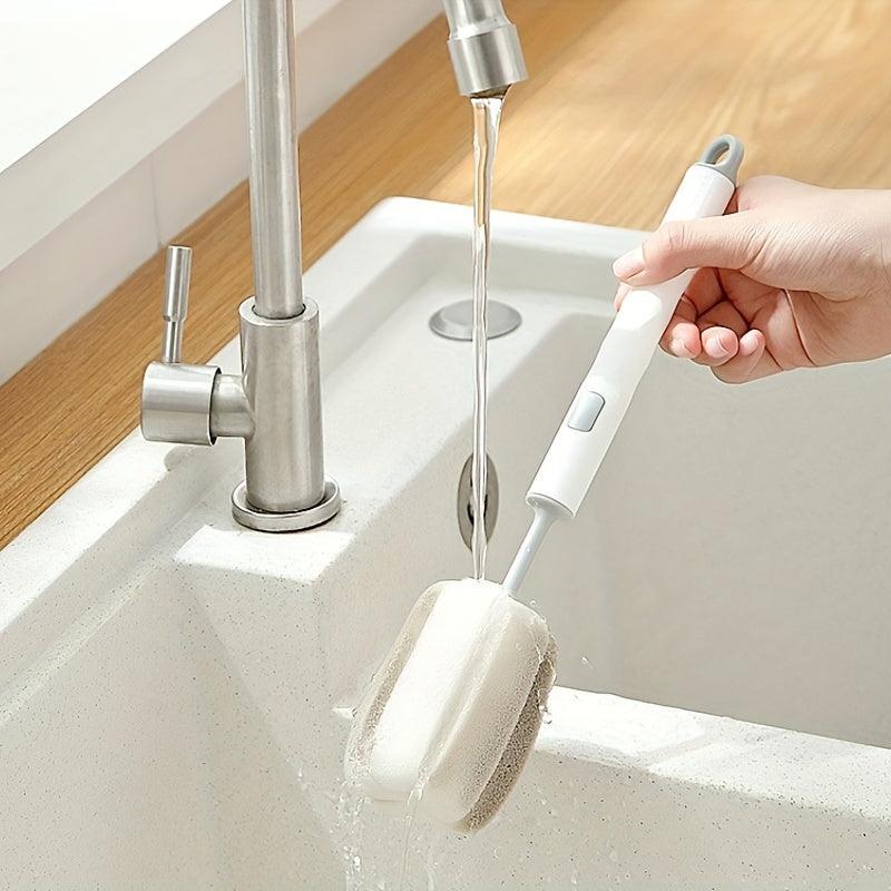 Detachable Sponge Cup Brush Long Handle Cleaning Brush