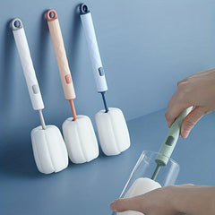 Detachable Sponge Cup Brush Long Handle Cleaning Brush