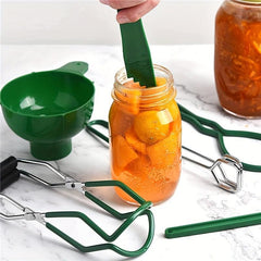 6pcs Canning Kit: Funnel, Lifter, Wrench, Lid Lifter, Tongs