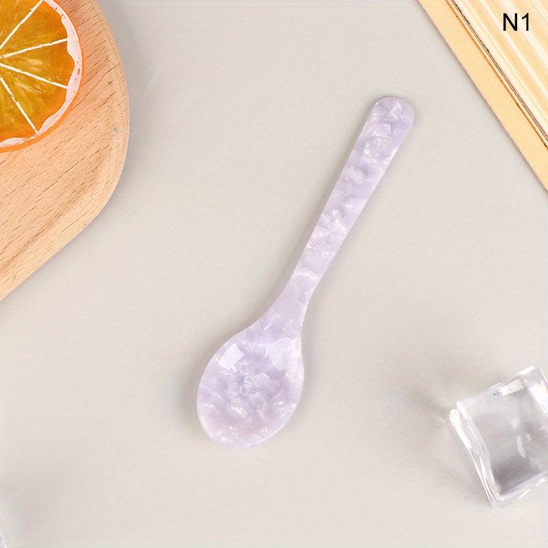 Vintage Acrylic Spoon Set Cake Jam Coffee Soup Spoon Kitchen Gadgets