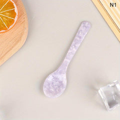 Vintage Acrylic Spoon Set Cake Jam Coffee Soup Spoon Kitchen Gadgets