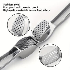 Ergonomic Garlic Press for Easy Garlic Mincing