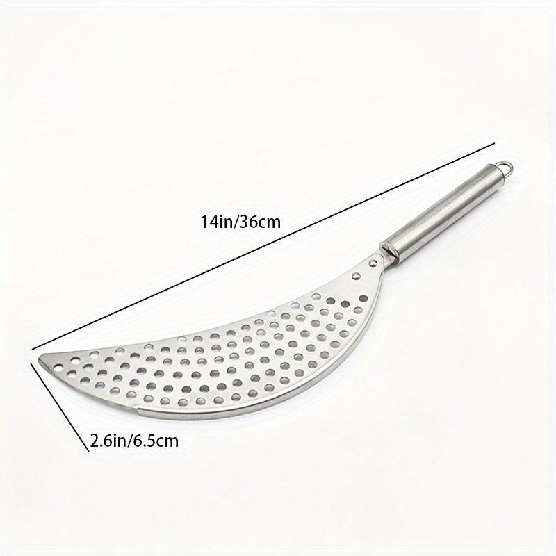 2pcs Stainless Steel Pot Strainer Hand Held Drainer for Noodles Pasta Veggies