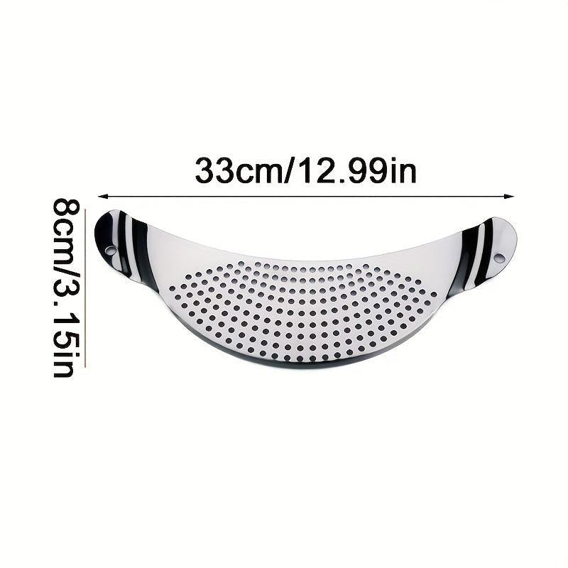 2pcs Stainless Steel Pot Strainer Hand Held Drainer for Noodles Pasta Veggies
