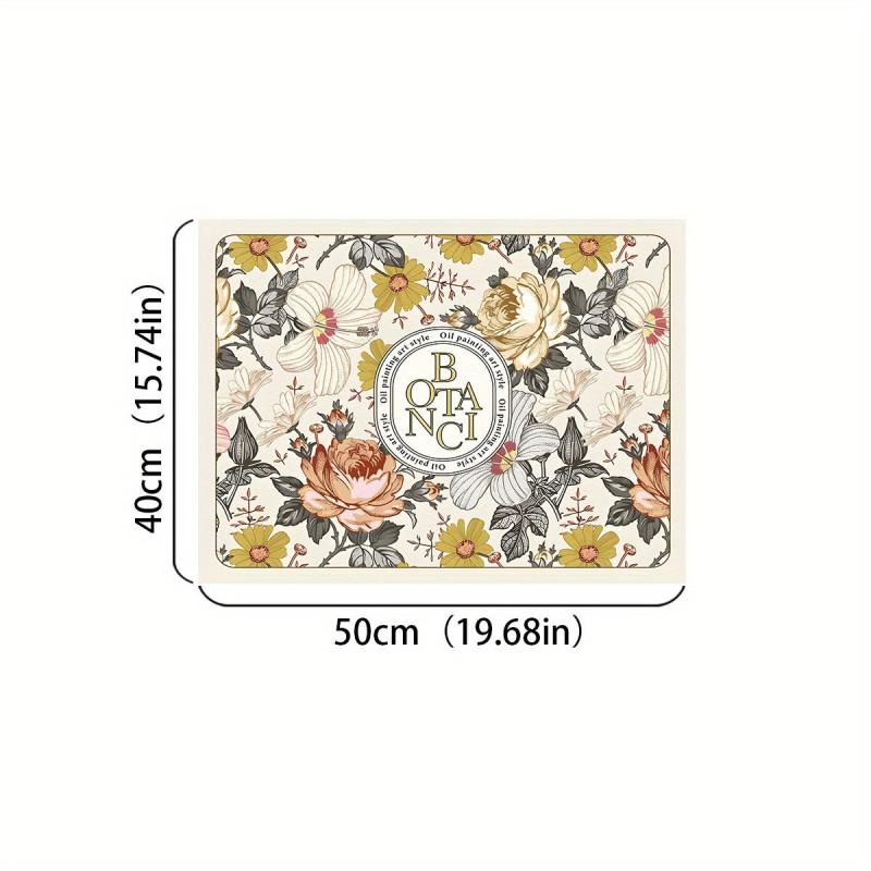 Absorbent Dish Drying Pad Soft Diatom Mud Drain Mat