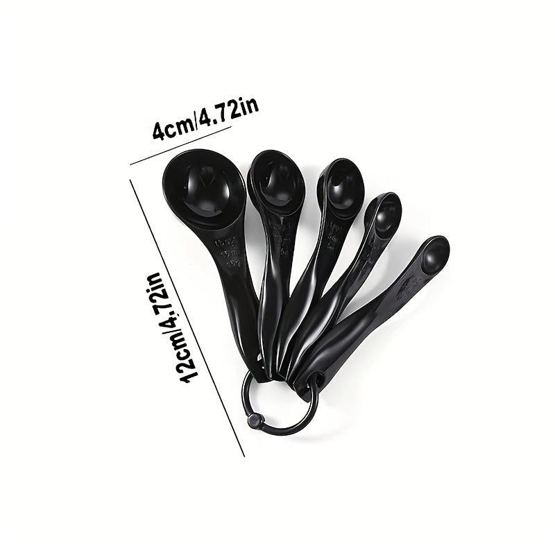 Kitchen Measuring Spoons Set Plastic Stackable Small Tablespoon Graduated