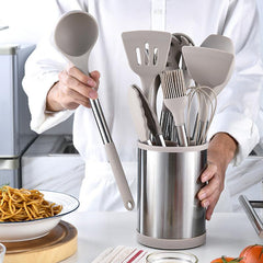 12pcs Silicone Kitchen Utensils Set Non-stick Cooking Spatula Spoon Brush
