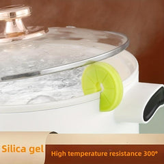 Lemon Slice Pot Lid Lifter Spill-proof Silicone Kitchen Gadget