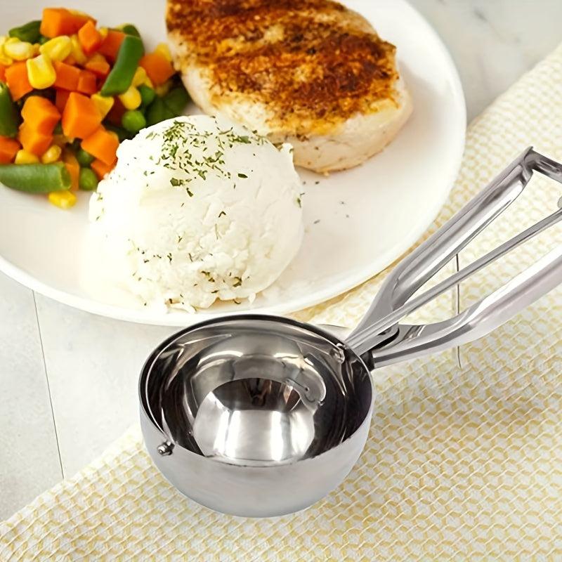 Large Stainless Steel Ice Cream Scoop for Easy Scooping