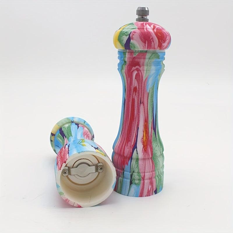 Colorful Acrylic Spice Grinder Manual Pepper Mill Spice Crusher