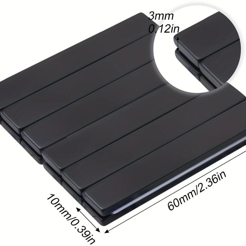 12pcs Neodymium Bar Magnets w/ Adhesive - 60x10x3 mm