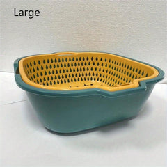 6pcs Plastic Colander Set for Fruits & Veggies Kitchen Gadgets
