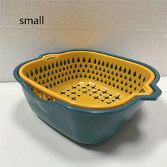 6pcs Plastic Colander Set for Fruits & Veggies Kitchen Gadgets