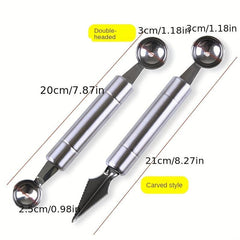 Stainless Steel Fruit Scoop for Carving Peeling Digging Fruits Vegetables