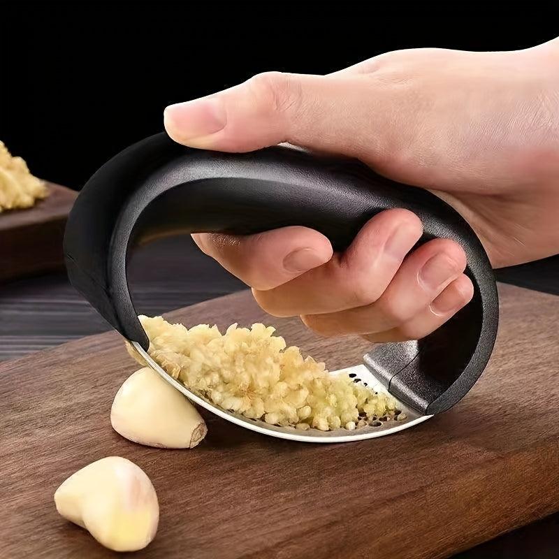 Stainless Steel Garlic Press Rocker Metal Garlic Mincer