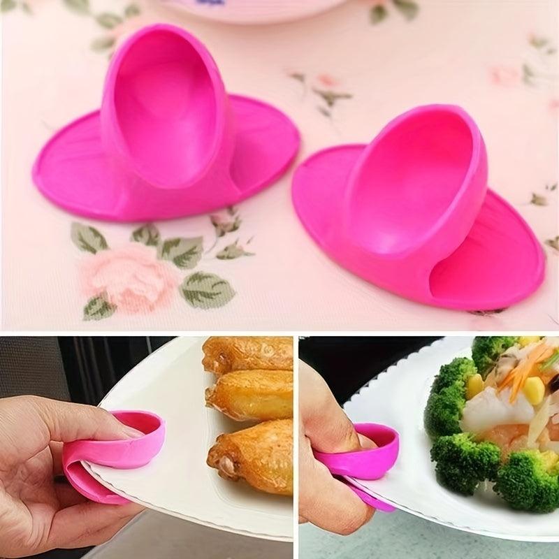 2pcs Silicone Insulated Clips Anti-scald Glove Kitchen Gadgets