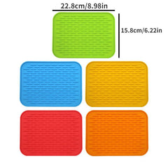 Silicone Insulated Mat for Dish Drying Heat Resistant Pot and Bowl Trivet
