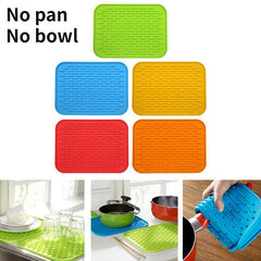Silicone Insulated Mat for Dish Drying Heat Resistant Pot and Bowl Trivet