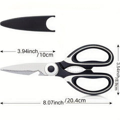 2 Pack Heavy Duty Kitchen Scissors Stainless Steel Utility Scissors