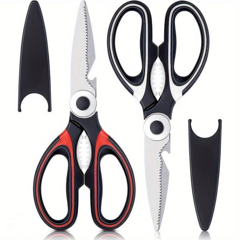 2 Pack Heavy Duty Kitchen Scissors Stainless Steel Utility Scissors