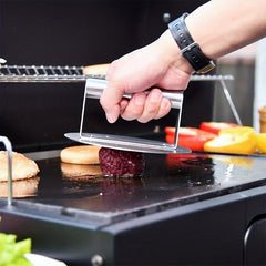 Stainless Steel Burger Press 15.75 Cm Round Burger Smasher