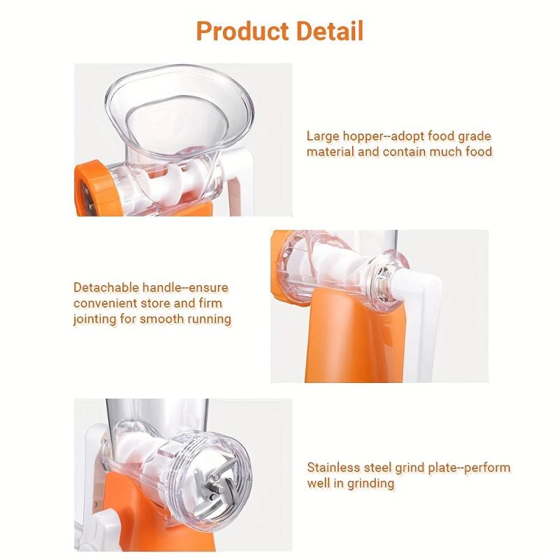Manual Food Processor with Vegetable Chopper & Meat Grinder