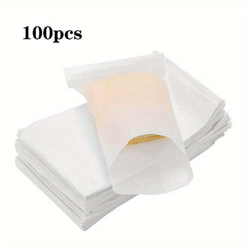 100pcs Glassine Bags Waxed Paper Bags Candy Bakery Treat Bags 10x16cm