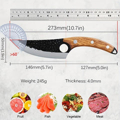 1pc Forged Stainless Steel Chef Set for Kitchen, Fishing, Meat Cutting