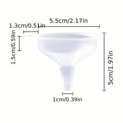 1pc Mini Funnel Multifunctional Transparent Heat Resistant Funnel