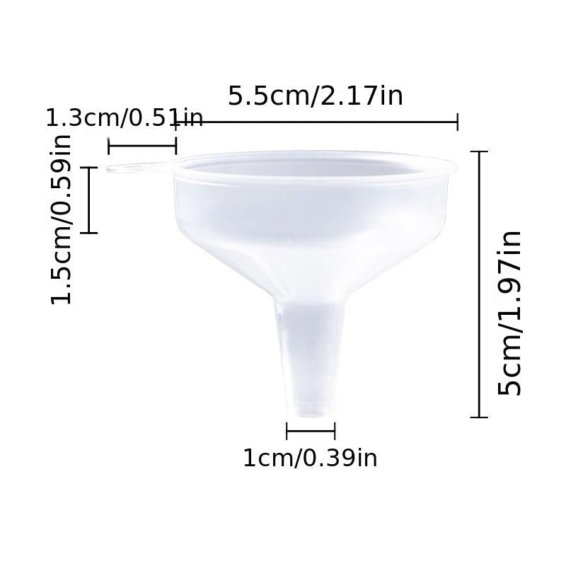 1pc Mini Funnel Multifunctional Transparent Heat Resistant Funnel