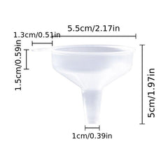 1pc Mini Funnel Multifunctional Transparent Heat Resistant Funnel