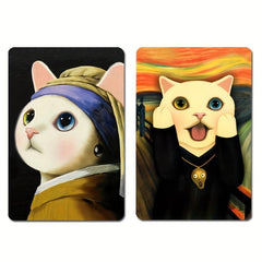 3pcs Funny Pearl Cat Refrigerator Magnets for Home Gift Decoration